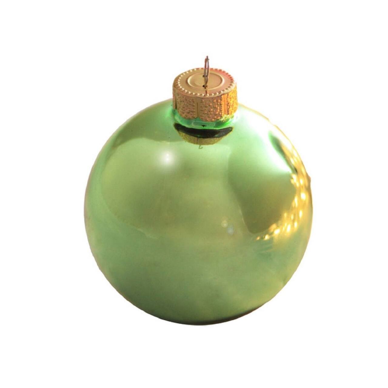 Whitehurst 6 Pack 4" Pearl Glass Ball Christmas Ornaments